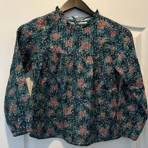 Cat & Jack Floral Blouse - Teal and Pink